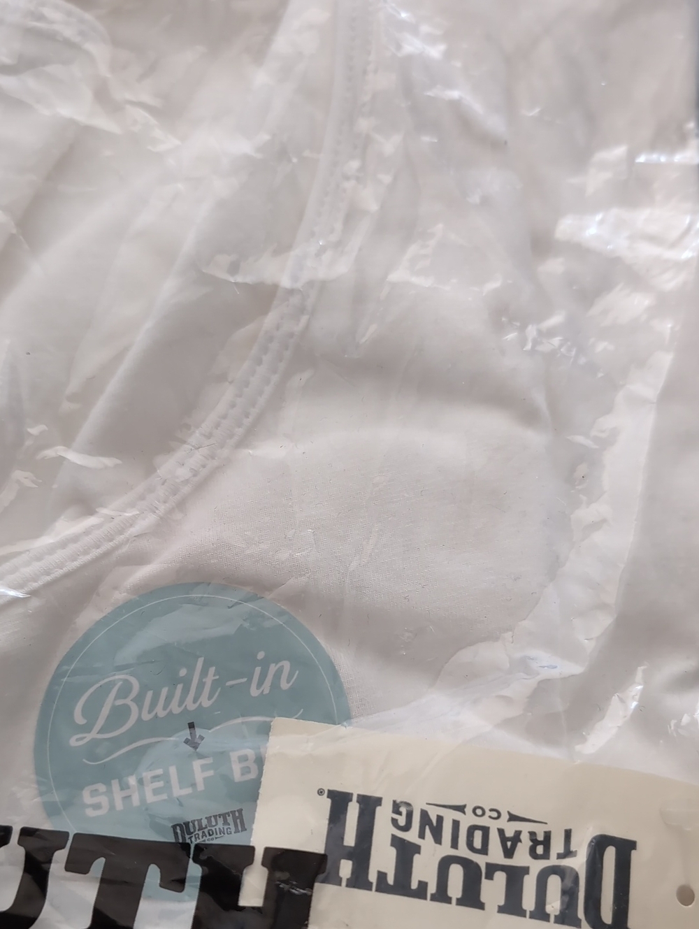 Duluth Trading Co Plus No-Yank Shelf Bra Tank- 3X